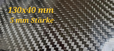 Carbonplatte 130x40x5 mm